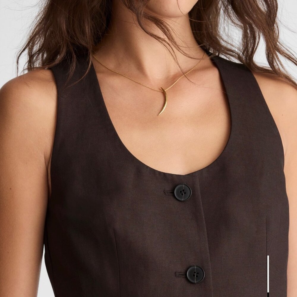 Madewell Scoopneck Cutaway Vest - NWT - Picture 7 of 9
